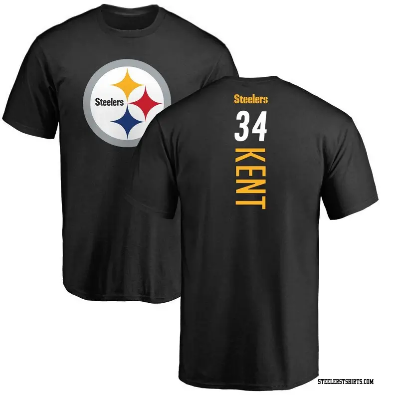 Youth Pittsburgh Steelers ＃34 Donte Kent Black Backer T-Shirt