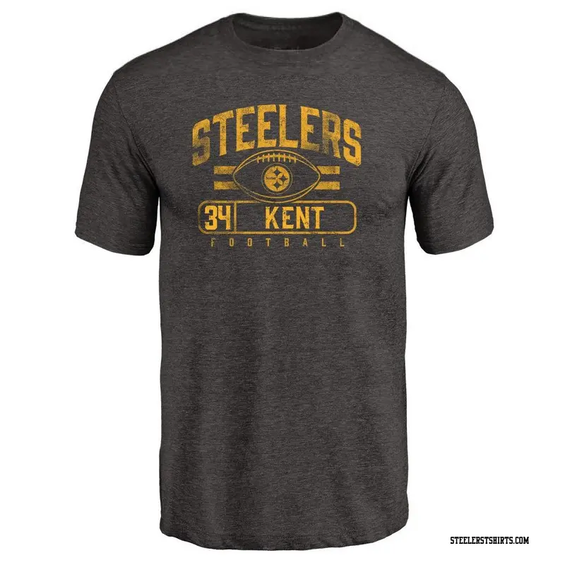 Youth Pittsburgh Steelers ＃34 Donte Kent Black Flanker T-Shirt