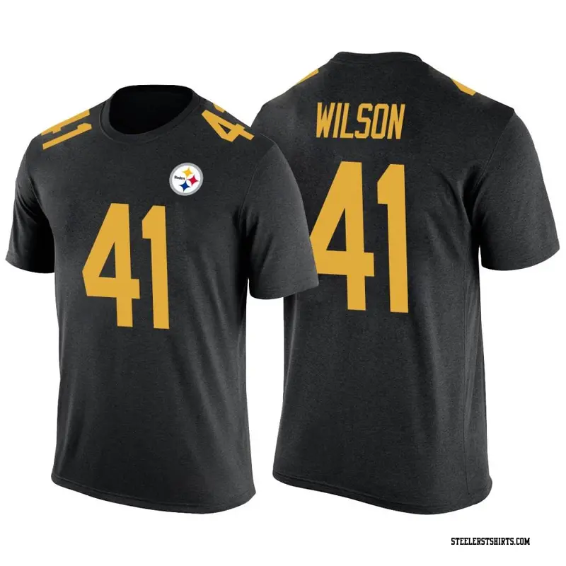 Youth Pittsburgh Steelers ＃41 Payton Wilson Black Color Rush T-Shirt